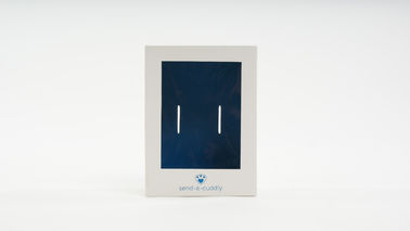 Caixas de presente do bloco liso do cartão do marfim com impressão a cores completa da janela clara do ANIMAL DE ESTIMAÇÃO