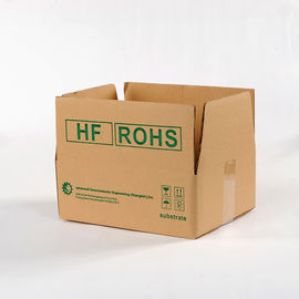 As caixas de armazenamento da caixa do cartão ondulado personalizaram o rolamento da carga do logotipo 10kg