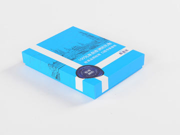 Caixas de empacotamento do encarregado do envio da correspondência do transporte do comércio eletrónico pequeno azul das caixas de presente de cartão
