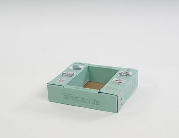 As caixas de exposição do contador do cartão do retângulo Waterproof o material do ofício de Brown