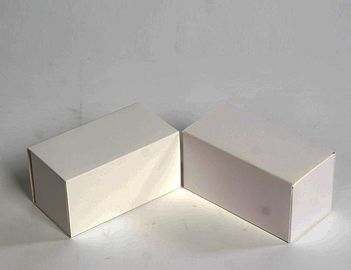 O tipo de dobramento doces brancos encaixota caixas vazias dos doces do papel fino do cartão do marfim