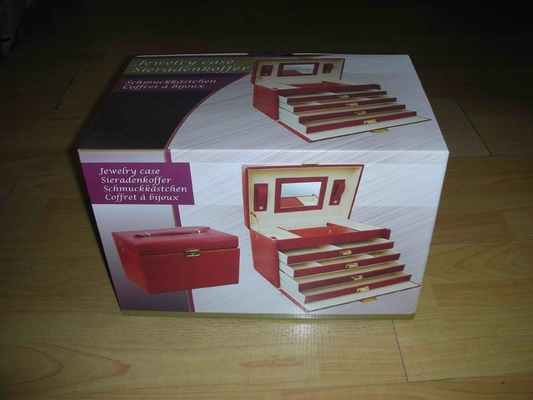 Elegante garrafa de vinho Caixas de papelão com estampagem de ouro Resistência à temperatura reciclável