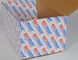 Caixas de envio pelo correio corrugadas coloridas resíduo metálico de empacotamento lisas da caixa do papel de embalagem