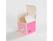 Empacotamento de pouco peso dobrável cor-de-rosa do bolo das caixas de cartão do produto comestível